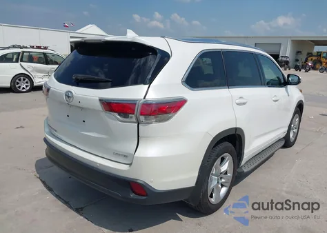 2016 Toyota Highlander Limited Platinum V6 from USA, damaged, VIN 5TDYKRFH0GS132391